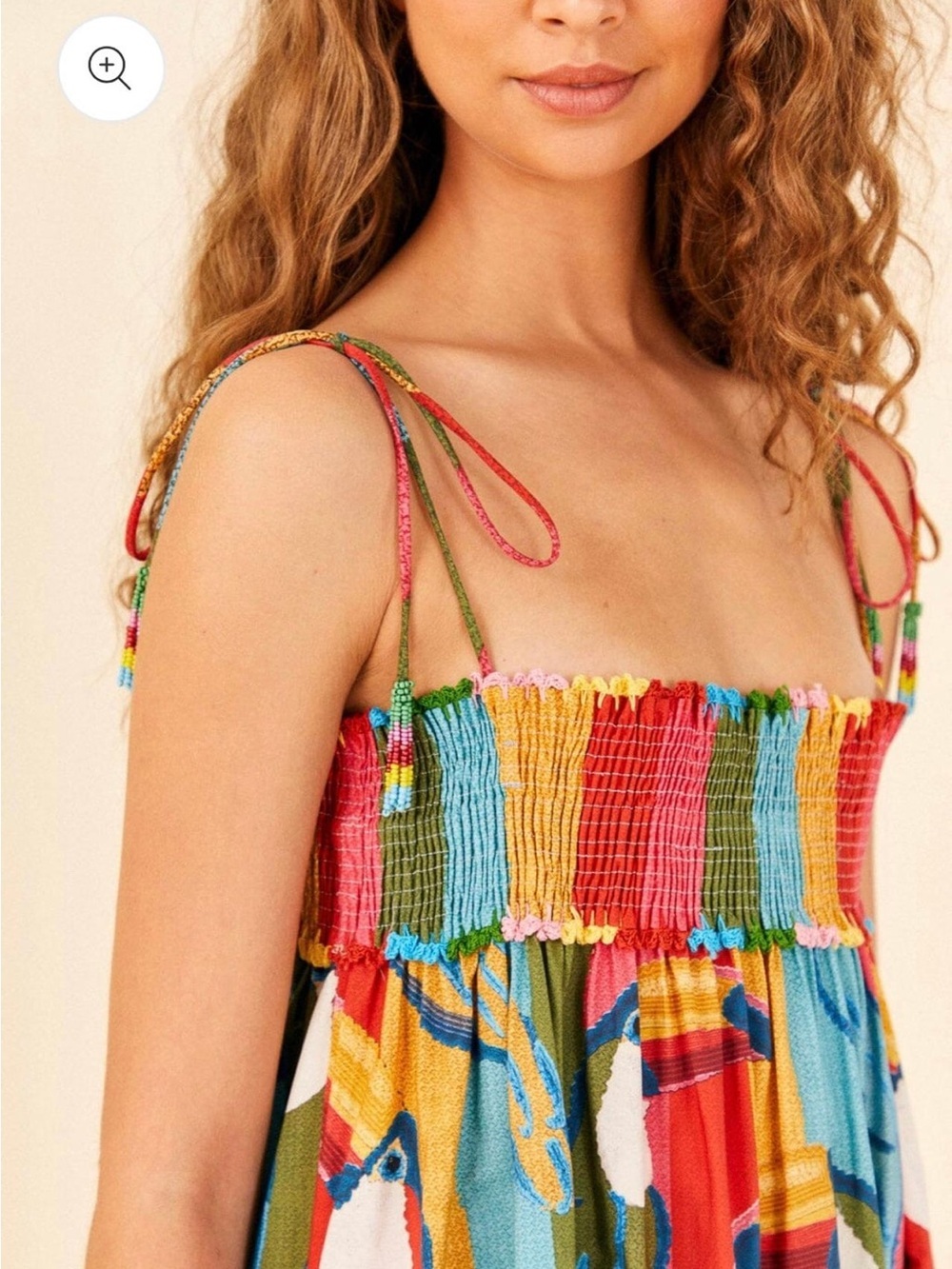 Farm Rio: WONDERFUL TOUCANS MDI DRESS - Picture 14 of 14